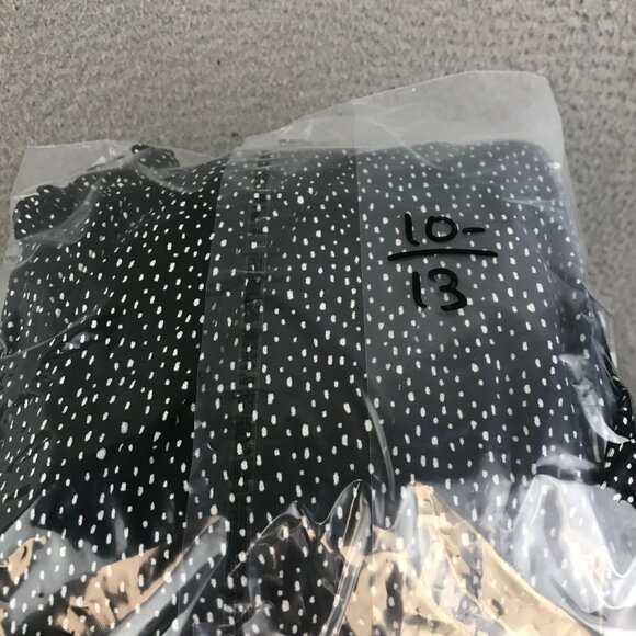 New Express Black & White Polka Dot Off-Shoulder Smocked Blouse S - Picture 10 of 10